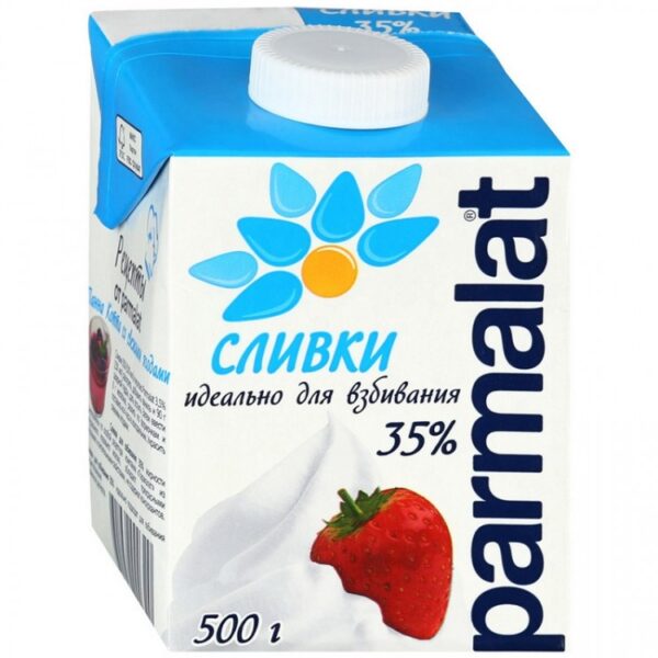 Сливки Parmalat стерилизованные 35% 500мл Пармалат | Для торта