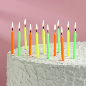 Свечи в торт Birthday candle, 6 шт, 9 х 15 см | Для торта