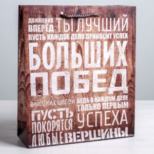 Пакет ламинированный вертикальный «Твой лучший подарок», MS 18 × 23 × 10 см | Для торта